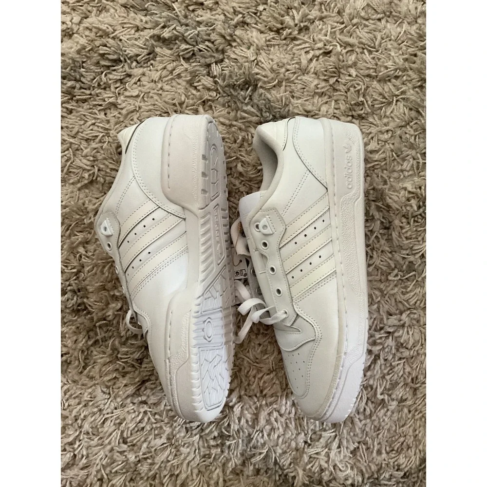 Adidas Originals Rivalry Low W Womens White Leather Sneakers FV4225 Size 10